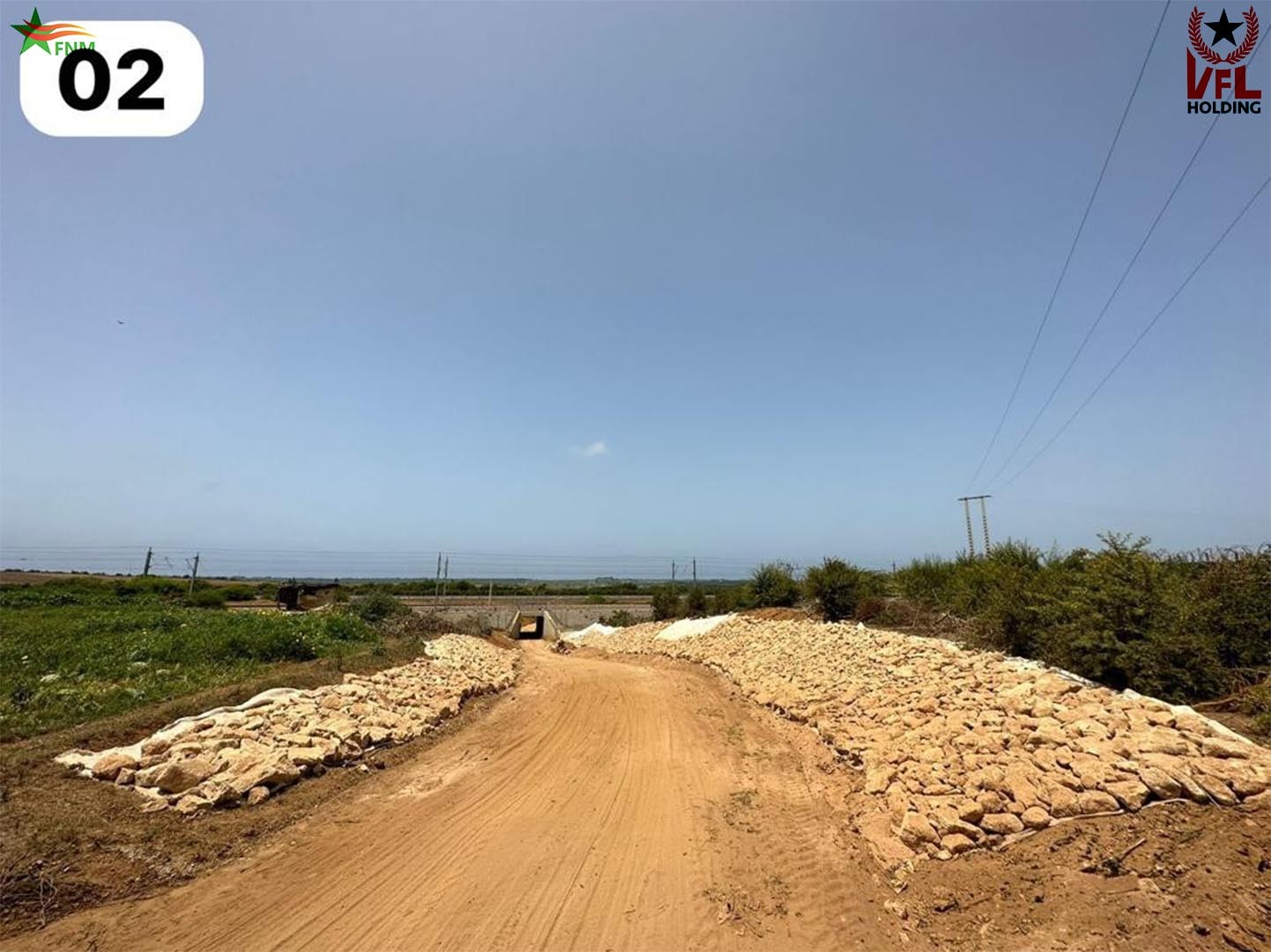 05 pose de l enrochement ville larache voie lgv oncf