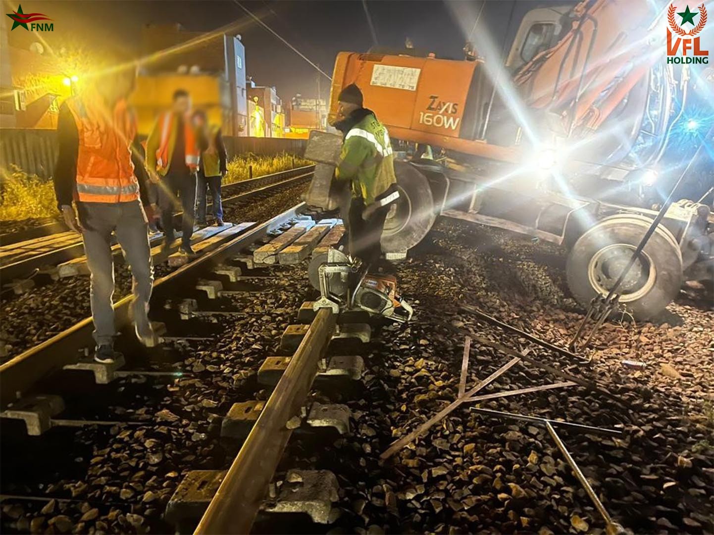 21 pose et depose rails pour pont provisoir